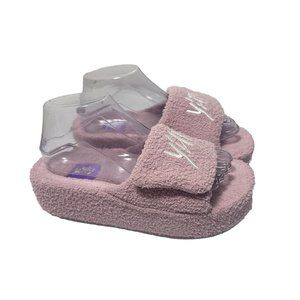 Yitty Fabletics Shoes Womens Pet Me Slides Bare Ass Mauve Adjustable Platforms 8
